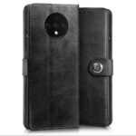 Shock Proof Flip Cover Back Case for Oneplus 7T | Magnetic Wallet Leather Case with Stand - Image 2