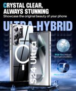 Ultra-Hybrid Back Case Cover for Samsung Galaxy S24 Ultra 5G | Compatible with MagSafe | Drop and Camera Protection | Shock Proof Crystal Clear Mobile Back Case (PC+TPU, Transparent) - Image 5