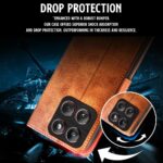 Shock Proof Flip Cover Back Case for Moto Edge 60 Fusion | Magnetic Wallet Leather Case with Stand - Image 4