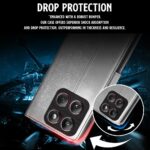 Shock Proof Flip Cover Back Case for Moto Edge 60 Fusion | Magnetic Wallet Leather Case with Stand - Image 4