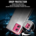 Shock Proof Flip Cover Back Case for Motorola Moto G84 5G | Magnetic Wallet Leather Case with Stand - Image 8