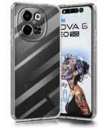 Crystal Clear Transparent Back Cover Case Compatible with Tecno Pova 6 Neo 5G Shockproof Flexible TPU Silicone Case with Full Body & Camera Protection Transparent - Image 2