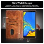 Shock Proof Flip Cover Back Case for Samsung Galaxy A7 2018 | Magnetic Wallet Leather Case with Stand - Image 3