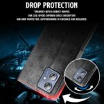 Shock Proof Flip Cover Back Case for Motorola Moto G54 5G | Magnetic Wallet Leather Case with Stand - Image 8