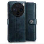 Shock Proof Flip Cover Back Case for Vivo X200 5G | Magnetic Wallet Leather Case with Stand - Image 3