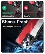 Shock Proof Clear Protective Back Case for iQOO Neo 9 Pro 5G AirEDGE Technology | 360 Degree Camera Protection | Transparent Hybrid Back Case Mobile Cover Black - Image 6