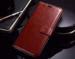 Shock Proof Flip Cover Back Case for Oppo A3S | Magnetic Wallet Leather Case with Stand - Image 2