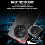 Shock Proof Flip Cover Back Case for 1+ Oneplus 13R 5G | Magnetic Wallet Leather Case with Stand - Image 5