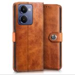 Shock Proof Flip Cover Back Case for Realme P3 Ultra 5G | Magnetic Wallet Leather Case with Stand - Image 2