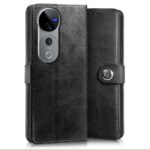 Shock Proof Flip Cover Back Case for Vivo V40 | Magnetic Wallet Leather Case with Stand - Image 3