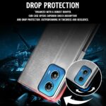 Shock Proof Flip Cover Back Case for Motorola Moto G34 5G | Magnetic Wallet Leather Case with Stand - Image 8