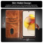 Shock Proof Flip Cover Back Case for Motorola Moto G73 5G | Magnetic Wallet Leather Case with Stand - Image 4