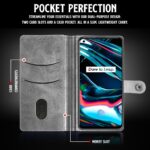 Shock Proof Back Case Mobile Cover for Realme 7 Pro (Armor | Hybrid PC + TPU | Full Protection with Ring Holder Kickstand | Carbon Black) - Image 4