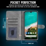 Shock Proof Flip Cover Back Case for Xiaomi Mi A3 | Magnetic Wallet Leather Case with Stand - Image 3