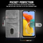 Shock Proof Flip Cover Back Case for Samsung Galaxy M14 5G | Magnetic Wallet Leather Case with Stand - Image 4