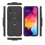 Shock Proof Back Case Mobile Cover for Samsung Galaxy A20 / A30 / M10s (Armor | Hybrid PC + TPU | Full Protection with Ring Holder Kickstand | Carbon Black) - Image 4