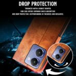 Shock Proof Flip Cover Back Case for Realme P3 Ultra 5G | Magnetic Wallet Leather Case with Stand - Image 4