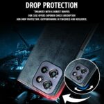 Shock Proof Flip Cover Back Case for Motorola Moto Edge 50 Neo 5G | Magnetic Wallet Leather Case with Stand - Image 5