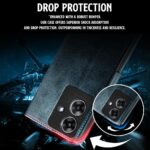 Shock Proof Flip Cover Back Case for Realme Narzo N61 | Magnetic Wallet Leather Case with Stand - Image 4