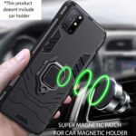 Shock Proof Back Case Mobile Cover for 1+ OnePlus 9R | 8T (Armor | Hybrid PC + TPU | Full Protection with Ring Holder Kickstand | Black) - Image 3