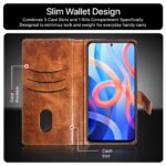 Shock Proof Flip Cover Back Case for Redmi Note 11T 5G | Magnetic Wallet Leather Case with Stand - Image 3