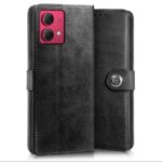 Shock Proof Flip Cover Back Case for Motorola Moto G84 5G | Magnetic Wallet Leather Case with Stand - Image 4