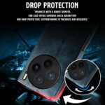 Shock Proof Flip Cover Back Case for Vivo X200 5G | Magnetic Wallet Leather Case with Stand - Image 5