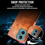 Shock Proof Flip Cover Back Case for Motorola Moto G05 | Magnetic Wallet Leather Case with Stand - Image 8