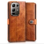 Shock Proof Flip Cover Back Case for Infinix Note 50X 5G | Magnetic Wallet Leather Case with Stand - Image 2