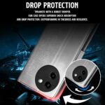 Shock Proof Flip Cover Back Case for Vivo T3X 5G | Magnetic Wallet Leather Case with Stand - Image 5