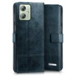 Shock Proof Flip Cover Back Case for Motorola Moto G54 5G | Magnetic Wallet Leather Case with Stand - Image 4