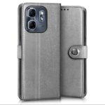 Shock Proof Flip Cover Back Case for Infinix Smart 9 Hd | Magnetic Wallet Leather Case with Stand - Image 2