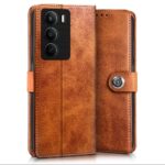 Shock Proof Flip Cover Back Case for Realme C75 5G | Magnetic Wallet Leather Case with Stand - Image 2