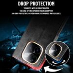 Shock Proof Flip Cover Back Case for Iqoo Z9S Pro 5G | Magnetic Wallet Leather Case with Stand - Image 5