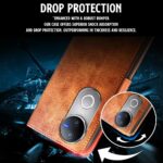 Shock Proof Flip Cover Back Case for Iqoo Z10R 5G | Magnetic Wallet Leather Case with Stand - Image 4