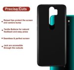 TPU Slim Flexible Back Cover Case | Shockproof with Camera Protection Bump Edge to Edge 360 Degree Protection Slim Matte Soft Back Cover for Xiaomi Redmi Note 8 Pro - Pitch Black - Image 2