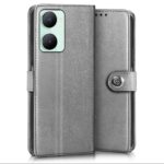 Shock Proof Flip Cover Back Case for Iqoo Z9 Lite | Magnetic Wallet Leather Case with Stand - Image 3