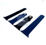 42/44/45 mm Strap Compatible with FIRE_BOLT Ring, APPL SERIES 7 /6/5/4/3/2/1/SE, 44 mm Silicone Watch Strap (Black, Light Blue) - Image 3