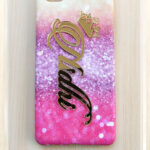 Custom 4D Hard Back Case - Pink & Purple | Print Your Own Name Design