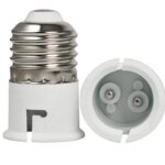 Converter E27 to B22 Screw Base Socket Holder and Light Bulb Adapter (White) Pack of 2 - Image 3