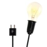Bulb Holder with Flexible Wire and 2-Pin Plug for Multipurpose Use, Screw Type E27 LED Bulb Holder - Image 3