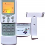 Hitachi AC Remote with Backlight & Remote Stand (AC-59), White