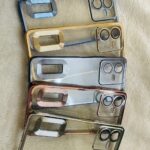 CD Chrome Metallic Oil Finish Logo Cut Rubber TPU Back Case and Cover for Apple iPhone, Samsung, Vivo, Oppo, Xiaomi Mi, Realme, OnePlus Mobile Models