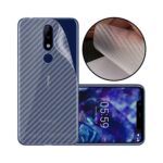 3D Carbon Fiber Transparent Sticker Skin for Xiaomi Mi 11 Lite - Screen Guard & Back Protector