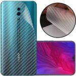 3D Carbon Fiber Transparent Sticker Skin for Xiaomi Mi Play - Screen Guard & Back Protector