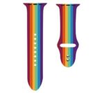 42/44/45 mm Strap Compatible with FIRE_BOLT Ring, APPL SERIES 7 /6/5/4/3/2/1/SE, 44 mm Silicone Watch Strap RAINBOW