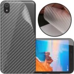 3D Carbon Fiber Transparent Sticker Skin for Apple iPhone 8 Plus - Screen Guard & Back Protector