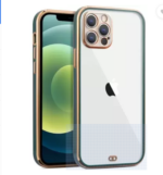 OG Chrome Transparent Silicone/Rubber Back Camera Protection Case and covers for Apple iPhone 13 PRO