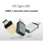 USB OTG Type-C to USB Adapter for Android Devices (Pack of 10)