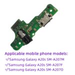USB Charging Port Connector Flex Cable Replacement for Samsung Galaxy A20s